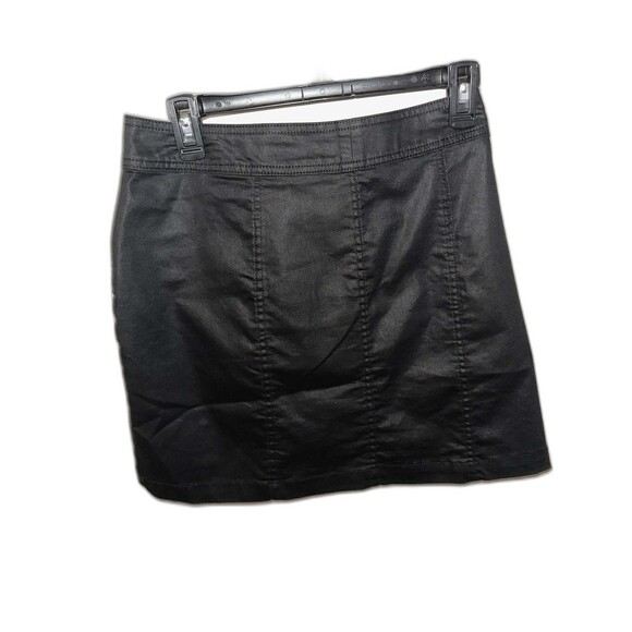 Calvin Klein Black Mini Skirt – Zipper Front Pockets – Size 10 - Picture 3 of 4